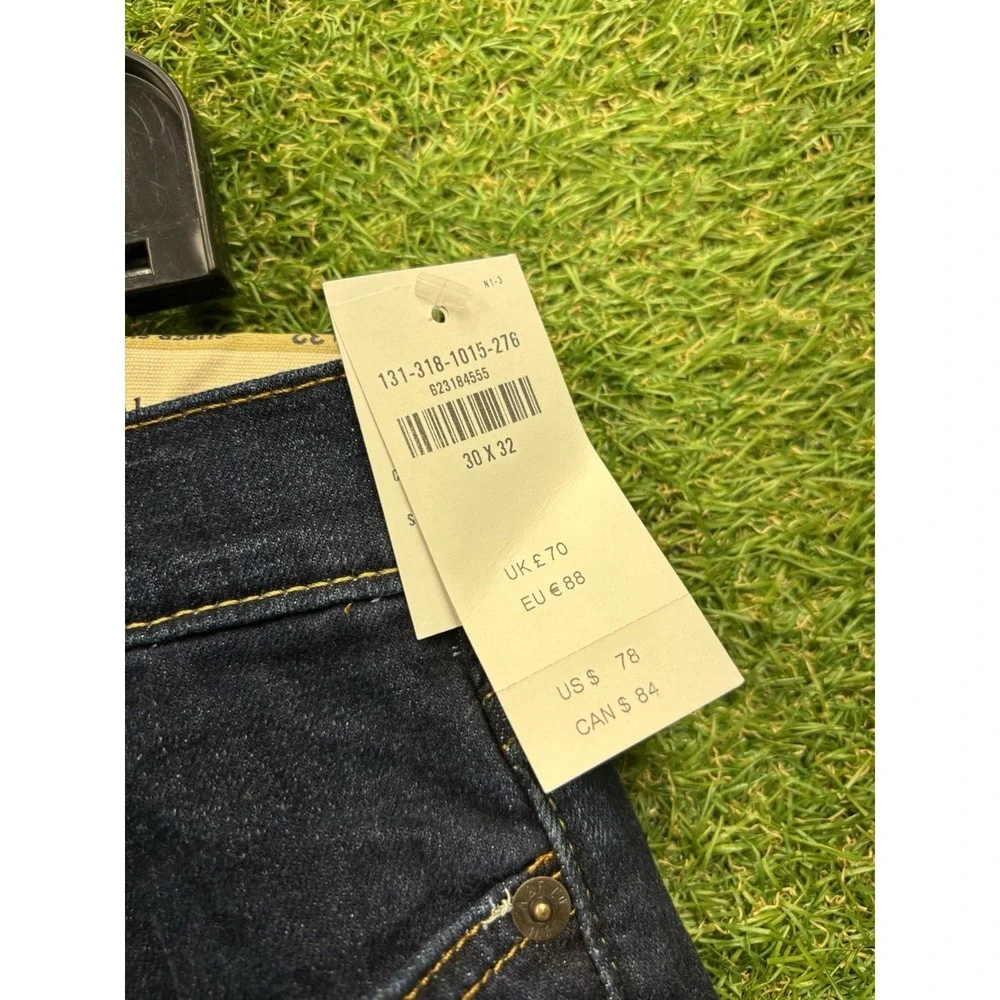 Abercrombie Fitch Jeans Mens 30x32 Super Skinny Stretch Dark Wash Denim 131D0115